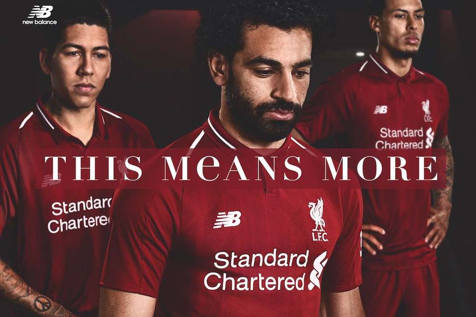 Photos: Mo Salah wearing the Liverpool 2018/19 home kit