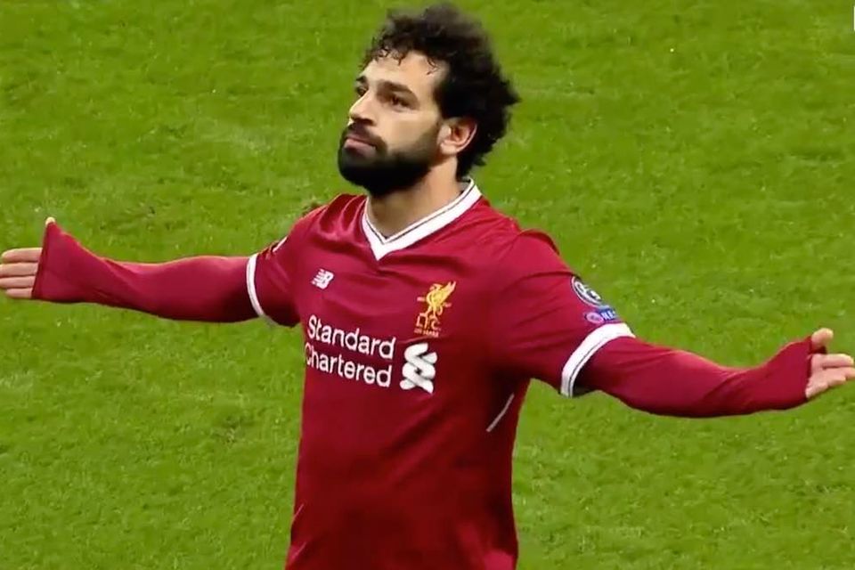 GIF: Mo Salah's cool goal celebration after scoring vs Man City
