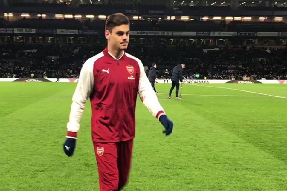 Video: Arsenal new boy Konstantinos Mavropanos on the pitch at Stamford Bridge