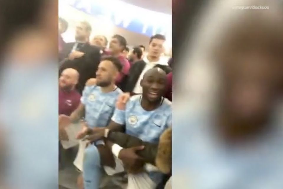 Video: Man City players troll Man Utd with 'Park The Bus' chant after beating Spurs