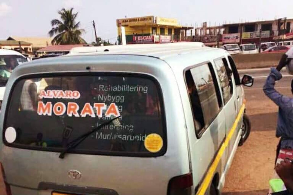 Alvaro Morata retweets random van bearing his name in Ghana