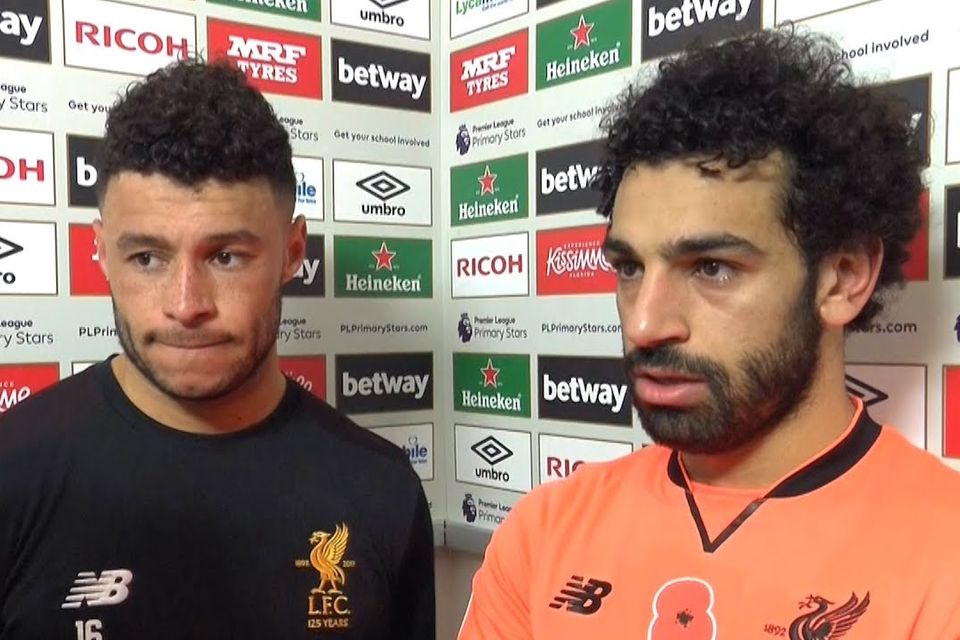 Video: Mo Salah and Alex Oxlade-Chamberlain discuss West Ham 1-4 Liverpool