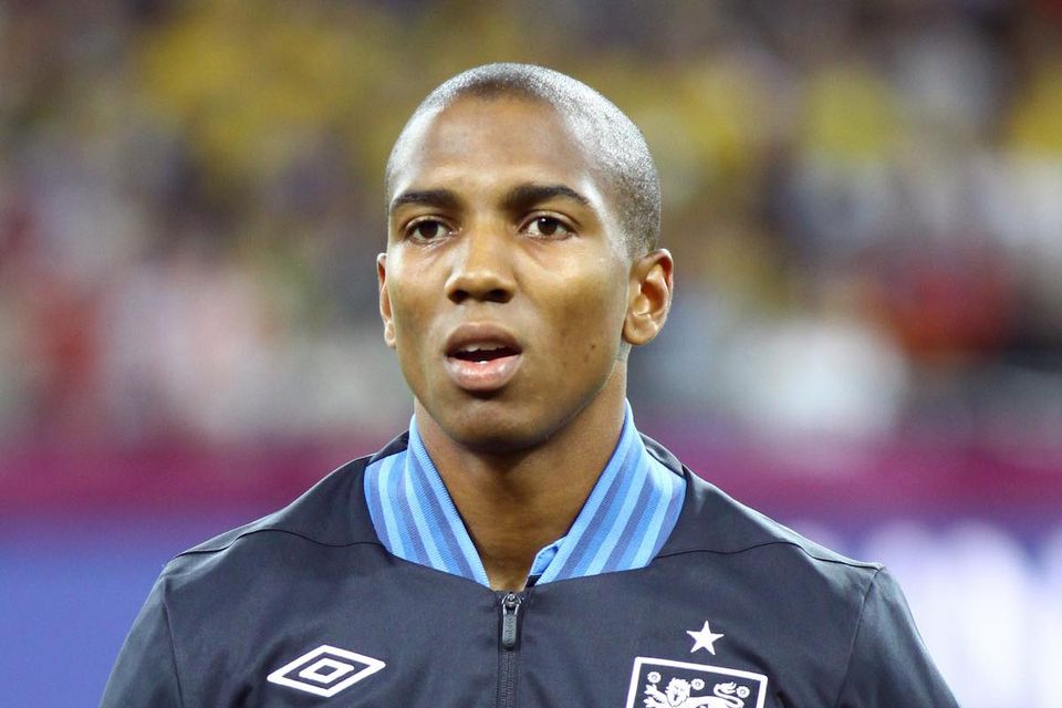 Ashley Young reacts to his England recall