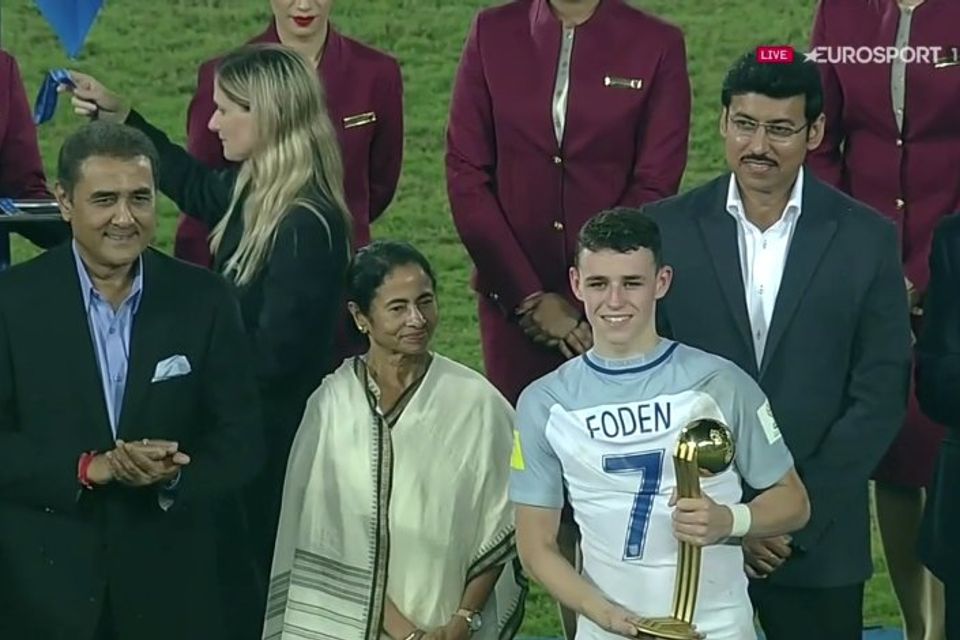 Video and Photos: Man City's Phil Foden scores and wins Golden Ball as England U17 win World Cup