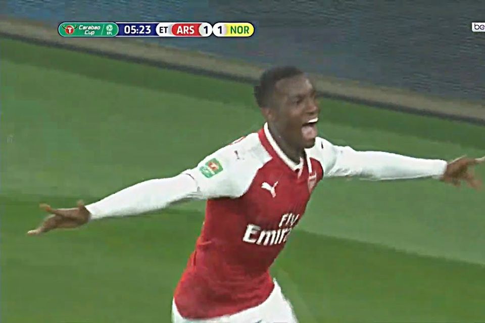 Video: Eddie Nketiah brace gives Arsenal 2-1 victory over Norwich