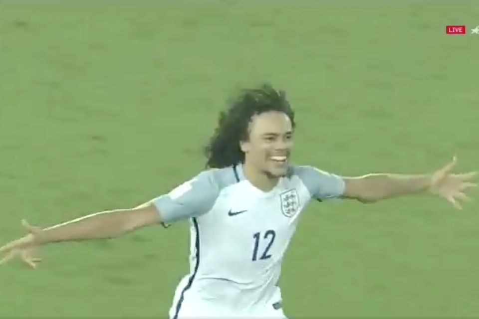 Video: Crystal Palace's Nya Kirby scores the winning penalty to put England in U17 World Cup quarter-final