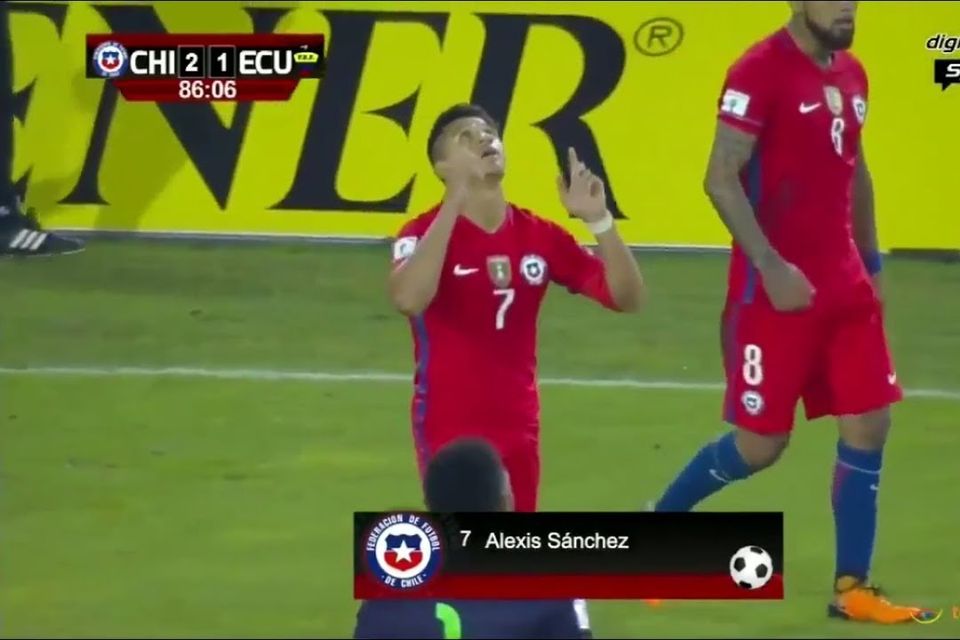 Video: Alexis Sanchez scores late winner for Chile against Ecuador