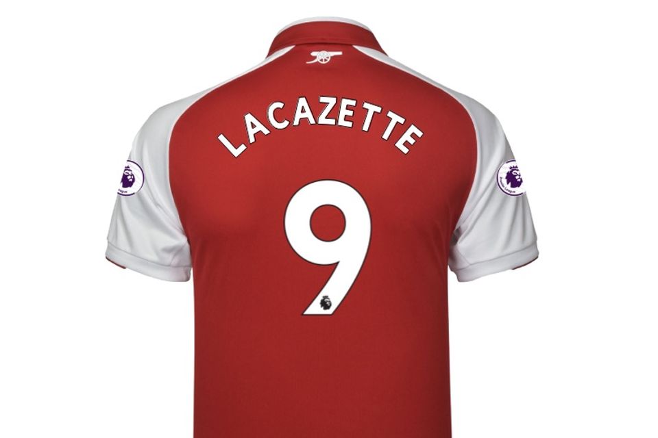 What is Alexandre Lacazette's Arsenal squad number?